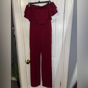 Burgundy Jumpsuit